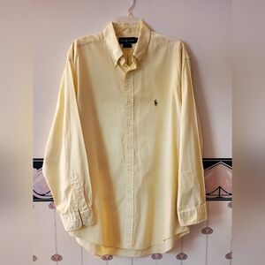 Polo by Ralph Lauren Yellow Casual Button Down Shirt 17 -34/35